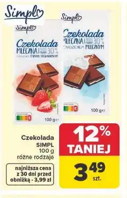 Carrefour Czekolada SIMPL oferta