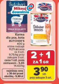 Carrefour Karma dla psa, kota BUTCHER'S oferta