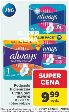 Carrefour Podpaski higieniczne ULTRA DAY ALWAYS oferta