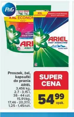 Carrefour Proszek, żel, kapsułki do prania ARIEL oferta