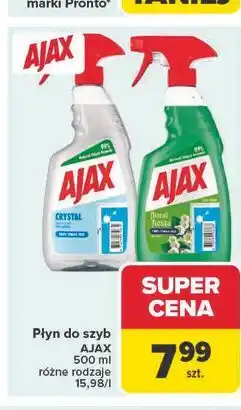 Carrefour Płyn do szyb AJAX 500 ml różne rodzaje oferta