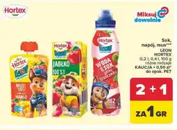 Carrefour Sok, napój, mus LEON HORTEX oferta