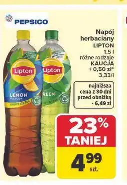 Carrefour Napój herbaciany LIPTON oferta