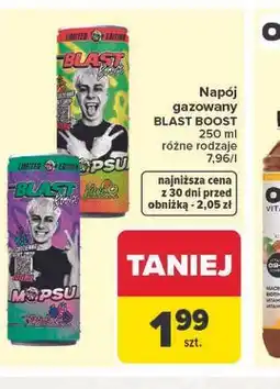 Carrefour Napój gazowany BLAST BOOST oferta
