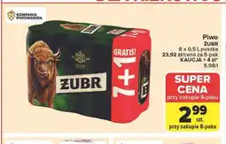 Carrefour Piwo ŻUBR oferta