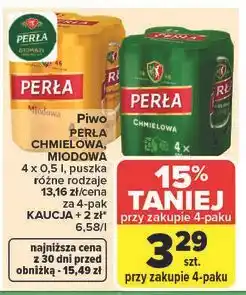 Carrefour Piwo PERŁA CHMIELOWA, MIODOWA oferta
