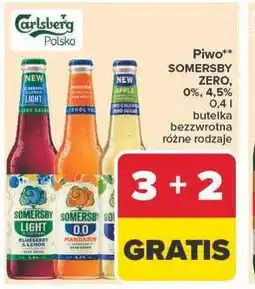 Carrefour Piwo SOMERSBY ZERO, 0%, 4,5% oferta