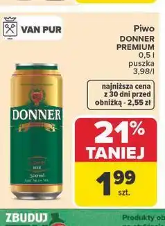 Carrefour Piwo DONNER PREMIUM oferta