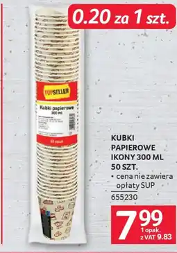 Selgros Topseller Kubki papierowe ikony oferta