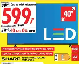 Media Expert Sharp Telewizor LED full HD 40HA1705E oferta