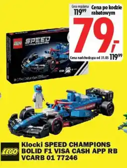 Media Expert Lego Klocki speed champions bolid F1 visa cash app rb vcarb 01 oferta
