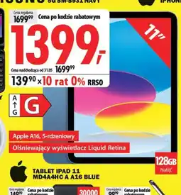 Media Expert Apple Tablet ipad 11 MD4A4HC A A16 blue oferta