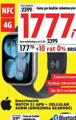 Media Expert Apple Smartwatch watch 11 GPS + cellular 42MM oferta