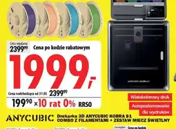 Media Expert Anycubic Drukarka 3D kobra S1 combo Z filamentami + zestaw miecz świetlny oferta