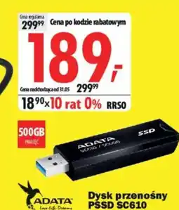 Media Expert Adata Dysk przenośny pssd SC610 oferta