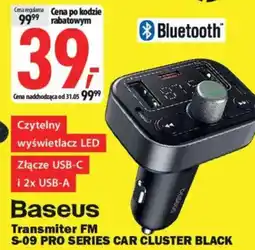 Media Expert Baseus Transmiter fm S-09 pro series car cluster black oferta