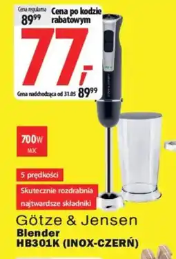 Media Expert Götze & Jensen Blender HB301K inox-czerń oferta