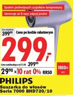 Media Expert Philips Suszarka do włosów Seria 7000 BHD720/10 oferta