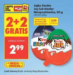 Biedronka Jajko Kinder Joy oferta