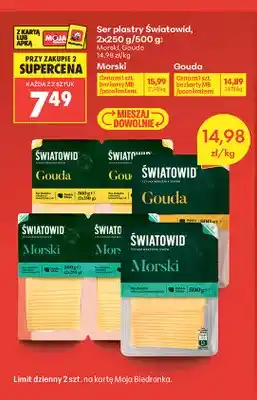 Biedronka Ser plastry Światowid oferta