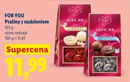 Lidl Praliny z nadzieniem For You Love Me oferta
