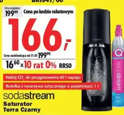 Media Expert SodaStream Saturator Terra Czarny oferta