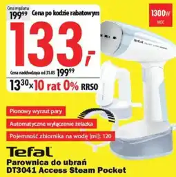 Media Expert Tefal Parownica do ubrań DT3041 Access Steam Pocket oferta