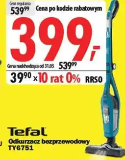 Media Expert Tefal Odkurzacz bezprzewodowy TY6751 oferta