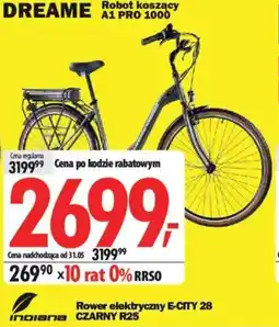 Media Expert Indiana Rower elektryczny e-city 28 czarny R25 oferta