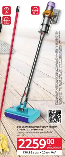 Selgros Dyson Odkurzacz bezprzewodowy V15s Detect Submarine oferta