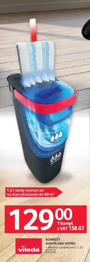 Selgros Vileda Komplet mop płaski H2PRO oferta