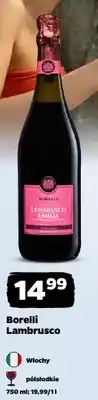 Netto Wino Borelli Lambrusco półsłodkie Włochy oferta
