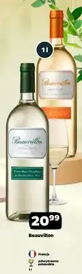 Netto Wino białe półwytrawne Beauvillon Francja oferta