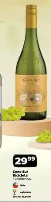 Netto Wino Cono Sur Bicicleta Chardonnay wytrawne Chile oferta
