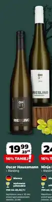 Netto Wino Oscar Haussmann Riesling półsłodkie Niemcy oferta