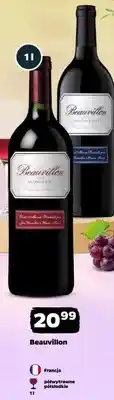 Netto Wino Beauvillon czerwone półwytrawne oferta