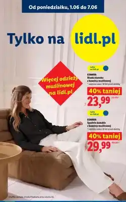Lidl Bluzka damska z bawełny muślinowej ESMARA oferta