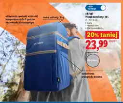 Lidl Plecak termiczny CRIVIT 10l 21x16x38cm oferta