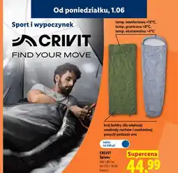 Lidl Śpiwór CRIVIT 200x80cm oferta