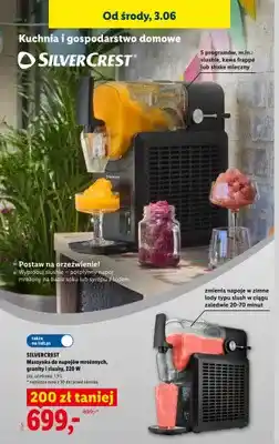 Lidl Maszynka do napojów mrożonych, granity i slushy SILVERCREST 220W oferta