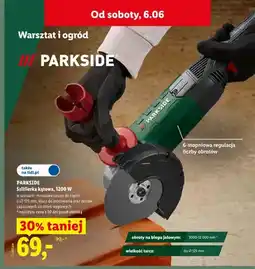 Lidl Szlifierka kątowa PARKSIDE 1200W oferta