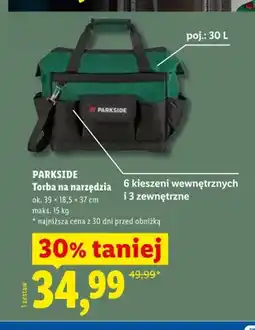 Lidl Torba na narzędzia PARKSIDE ok. 39x18,5x37cm oferta
