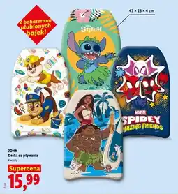 Lidl Deska do pływania JOHN 43x28x4cm oferta