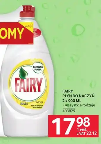 Selgros Fairy płyn do naczyń oferta