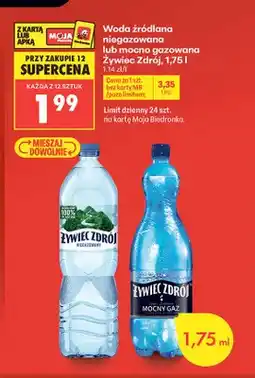 Biedronka Woda źródlana Żywiec Zdrój oferta