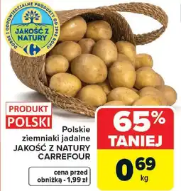 Carrefour Polskie ziemniaki jadalne jakość Z natury oferta