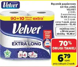 Carrefour Velvet Ręcznik papierowy extra long oferta