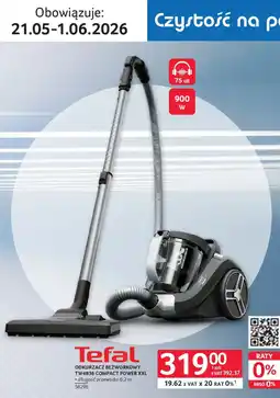 Selgros Tefal odkurzacz bezworkowy TW4B36 compact power XXL oferta