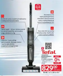 Selgros Tefal odkurzacz bezprzewodowy mopujący x-clean 4 GF5035F0 oferta