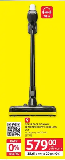 Selgros Odkurzacz pionowy bezprzewodowy cordless VC4 oferta
